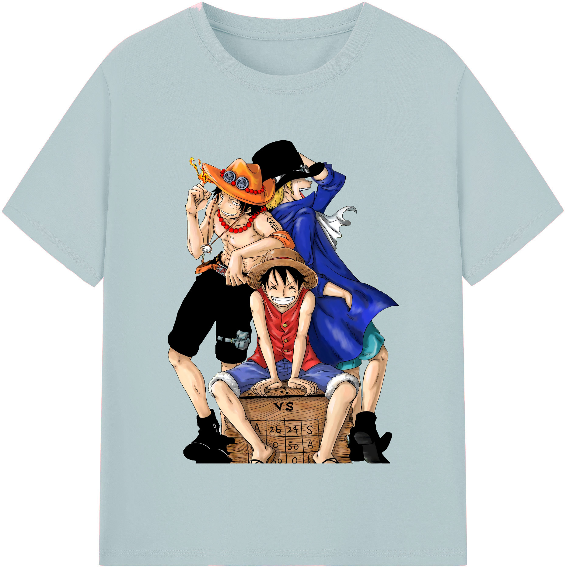 ワンピース モンキー・D・ルフィ ONE PIECE Monkey D. Luffy 綿100％半袖Tシャツ（フロントプリント）